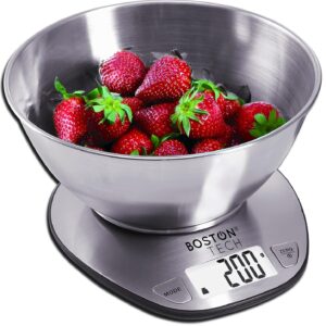 Báscula de Cocina Digital HK110 Báscula de Cocina Digital HK110 con bol, color plateado