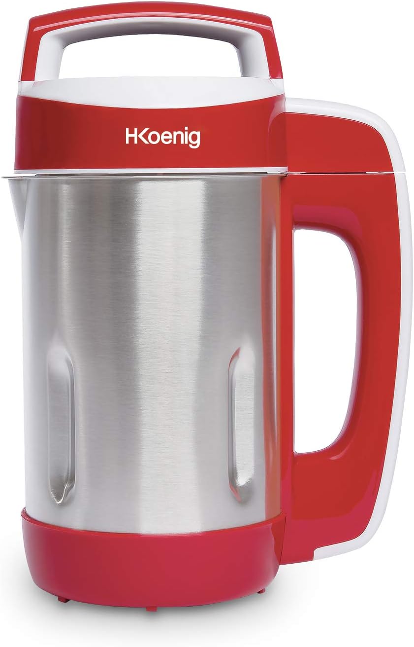 Sopera Eléctrica H.koenig color rojo y acero inoxidable