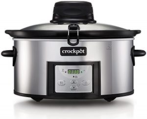 Arroceras Electricas de Cocción Lenta Crockpot AutoStir, color plata