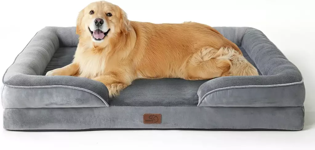 Bedsure Sofá Perro Ortopédica Grande - Cama Perro