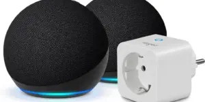 Echo Dot (5.ª generación) | Antracita, pack de 2 + Sengled Smart Plug