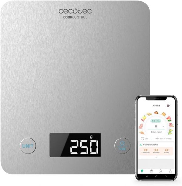 Cecotec Báscula de Cocina Cook