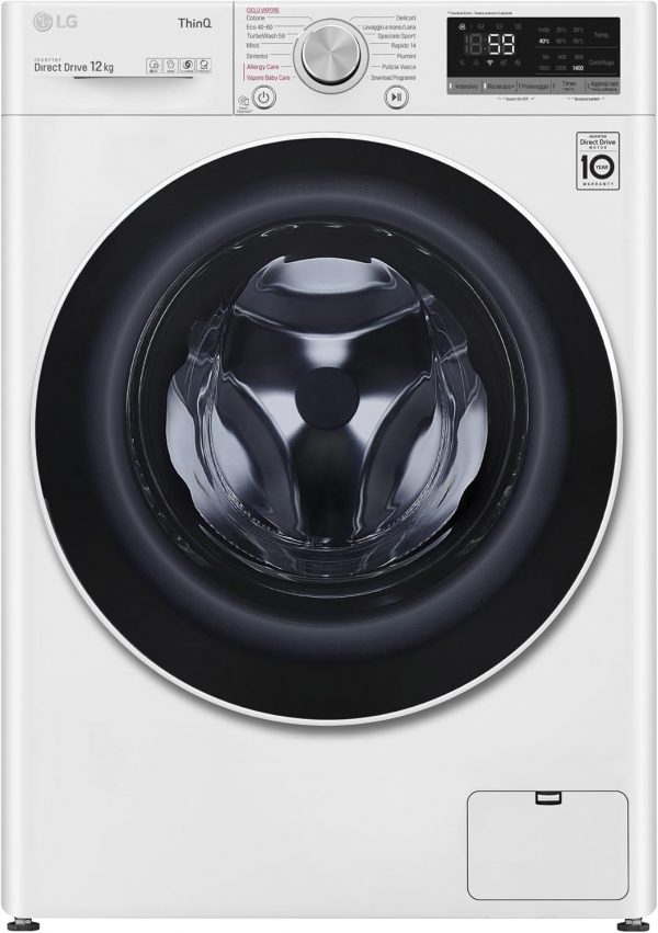 LG Lavadora de carga frontal de 12 kg
