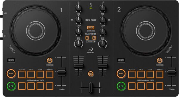 AlphaTheta DDJ-FLX2 Driver DJ Compacto de 2 Canales