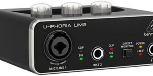 Behringer UM2 Interfaz de audio USB Audiophile 2x2 con pream