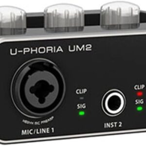 Behringer UM2 Interfaz de audio USB Audiophile 2x2 con pream