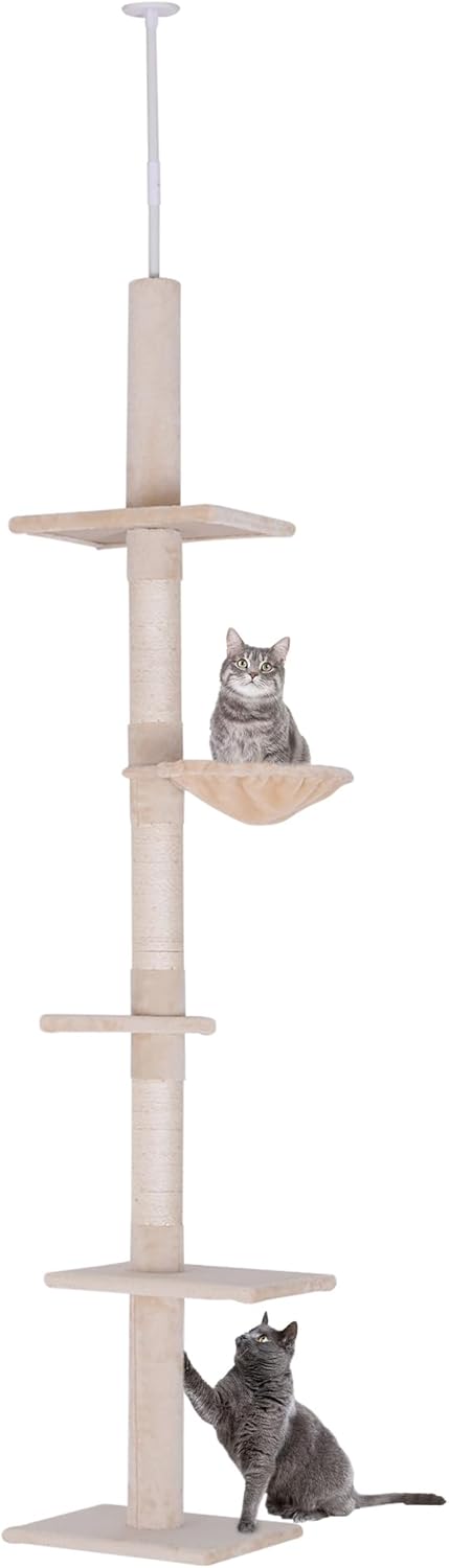 PawHut Árbol para gatos Torre Rascador