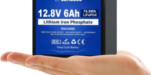 DCHOUSE Batería LiFePO4 pequeña de 12V