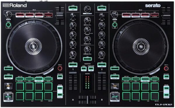 Roland Controlador de DJ Roland DJ-202 — Controlador de cuat...