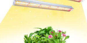 Niello 2Pack T5 Lámpara de Planta, 42cm Lámpara de Crecimiento LED de Espectro Completo, Luz para plantas de interior, Adecuado para invernadero de interior, jardín.