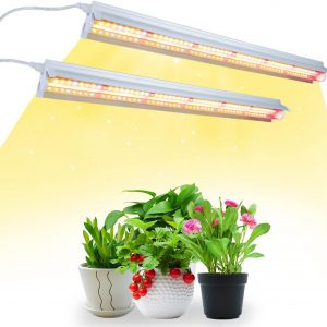 Niello 2Pack T5 Lámpara de Planta, 42cm Lámpara de Crecimiento LED de Espectro Completo, Luz para plantas de interior, Adecuado para invernadero de interior, jardín.