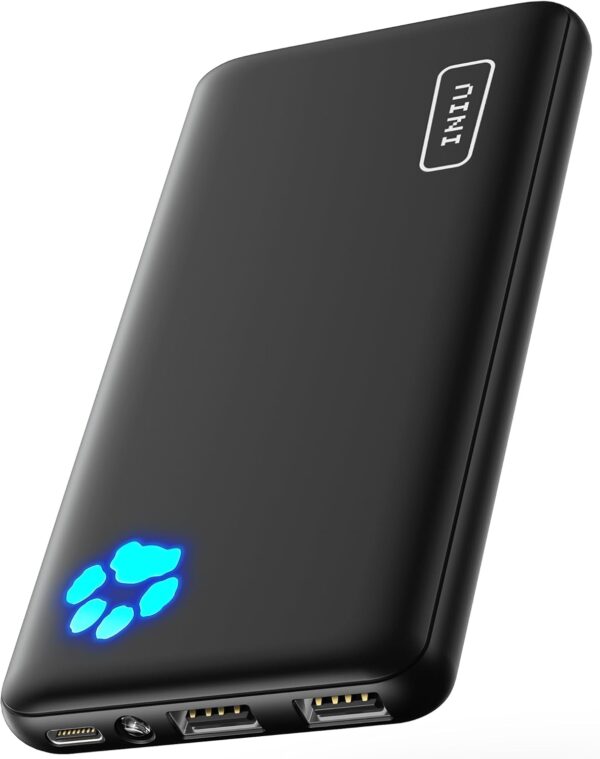 INIU Power Bank, Slimmest USB C Triple...