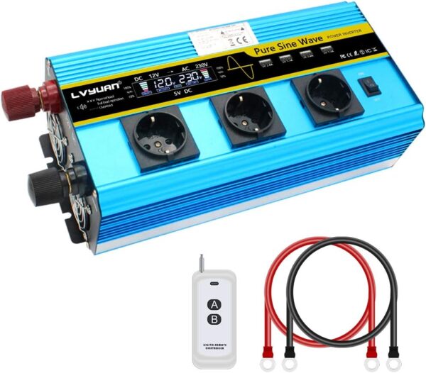 Cantonape Inversor de Corriente 12v...