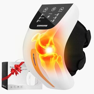 Masajeador de Rodilla Inalámbrico con Pantalla Táctil LED, Irradiación Láser por Infrarrojos, Rodillera con 3 Niveles de Calor y Vibración Para Dolores Articulares,Artritis,Lesiones Musculares