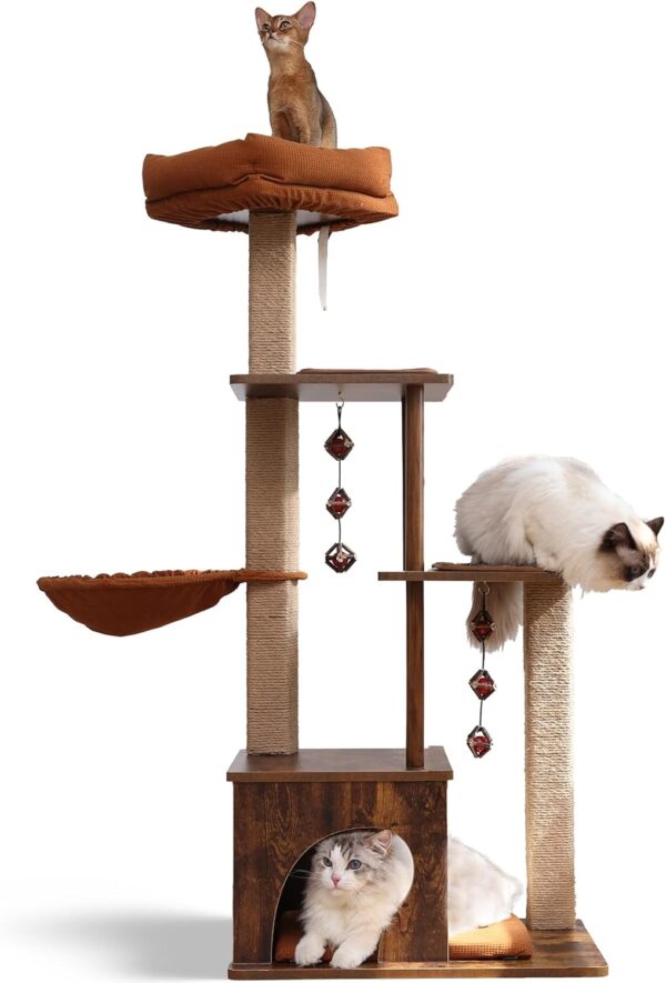 FUKUMARU Árbol Rascador para Gatos, 4...