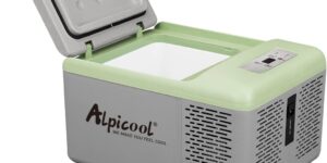 Alpicool C9PT 9L Mini Nevera de Coche portátil Eléctrica 12/24V CC Refrigerador de Coche para Hogar Aire Libre Camping, Viajes, Automóvil Enfriamiento de -20ºC a +20ºC