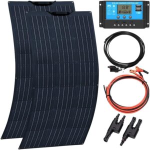 XINPUGUANG Kit de Panel Solar de 200 W,... XINPUGUANG Kit de Panel Solar de 200 W.