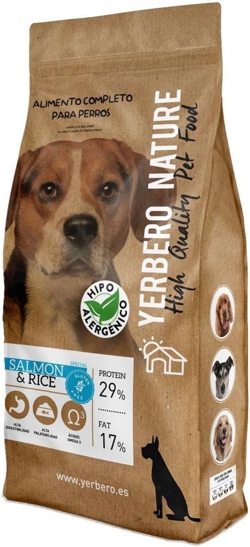 YERBERO Nature Salmon & Rice sin Gluten...