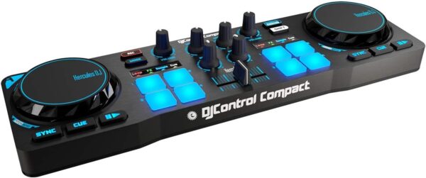 Hercules - DJCONTROL COMPACT - Controlador DJ - PC / Mac - T...
