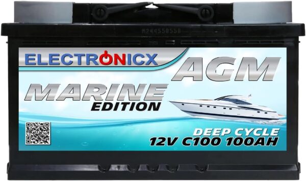 Electronicx Bateria solar AGM 12v 100ah...