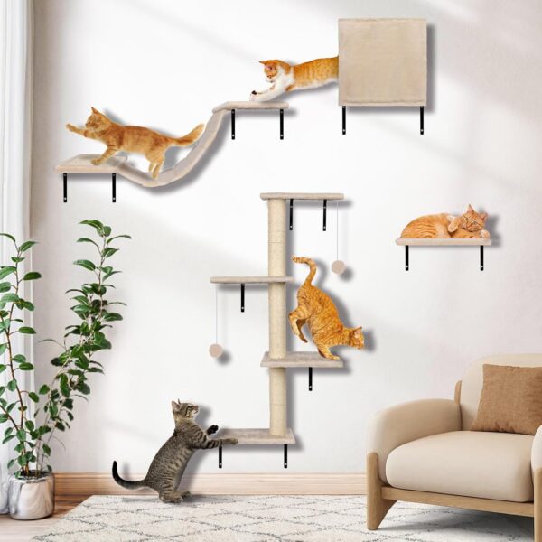 Myiosus Pared de Escalada para Gatos -...