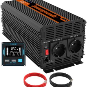 EDECOA Inversor 12v 220v 3000w... EDECOA Inversor 12v 220v 3000w