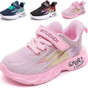 Zapatillas de Niños Niñas Zapatos de Correr Deportivas Ligeras Tenis de Running Shoes de Walking Sneakers Baloncesto Transpirable Cómodo Calzado Deportivo Unisex