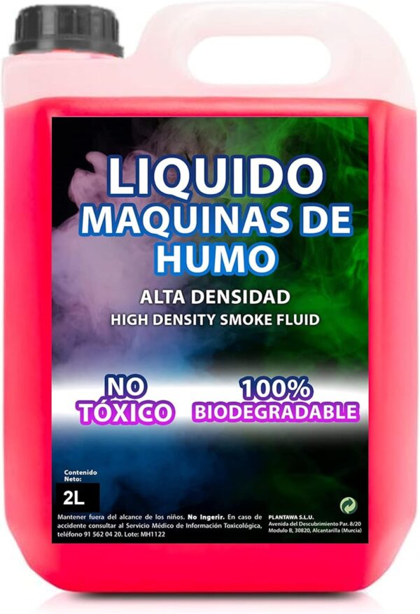 Plantawa Líquido Maquina de Humo Natural 2 litros | Líquido ...