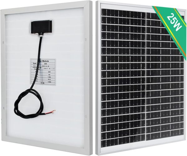 ECO-WORTHY Panel solar de 25 W, 12 V,...