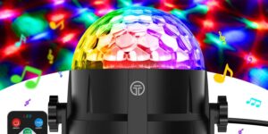 Bola Luces Discoteca LED. 7 Colores RGB Luz con Sonido Activ