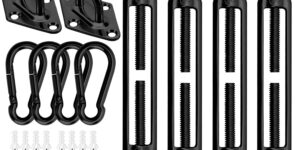 M6 - Juego de fijación para toldos de toldo de Acero Inoxidable, Kit de Hardware para triángulo y Cuadrado, rectángulo, Accesorios de fijación, Color Negro