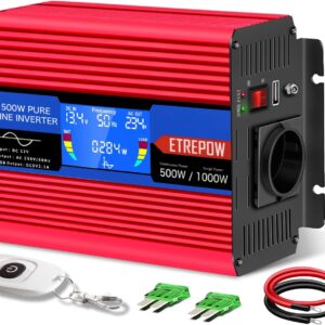 ETREPOW Inversor 12v 220v Onda Pura... ETREPOW Inversor 12v 220v Onda Pura