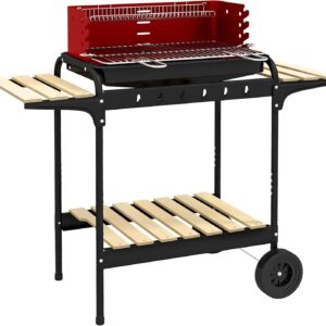 Outsunny Barbacoa de Carbón con Ruedas... Outsunny Barbacoa de Carbón con Ruedas