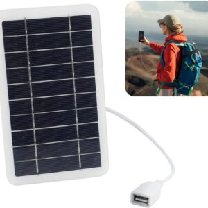 Panel Solar Portátil con Conector USB