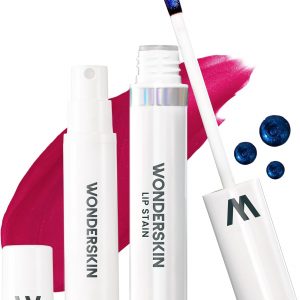 Wonderskin Wonder Blading Lip Stain Peel Off And Reveal Kit - Tinte De Labios Rosa De Larga Duración, Resistente Al Agua, Kit De Tinte De Maquillaje Natural A Prueba De Transferencia (Darling)