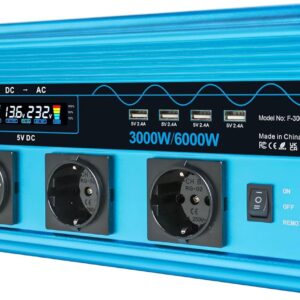 Inversor de Corriente Onda Pura 3000W... Inversor de Corriente Onda Pura 3000W