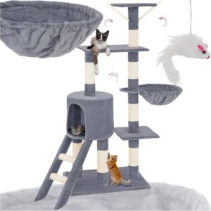 71SjS8dTE9L._AC_SL1500_.jpg tectake® Arbol Rascador para Gatos.