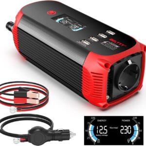 BELTTT 500W/1000W Inversor 12V 220V.