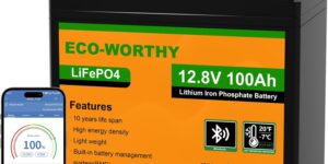 ECO-WORTHY - Batería de litio (12 V.