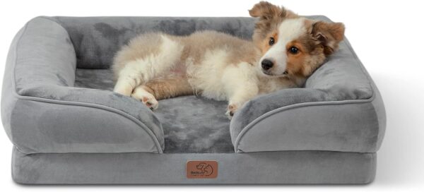 Bedsure Sofá Perro Ortopédica Mediano -...