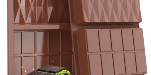 2 Piezas Molde Chocolate Dubai, Moldes Para Barra De Chocolate Profundos De Silicona Sin BPA, 2 EN 1 Moldes de Silicona para Bombones Postres Caseros, Barras Energéticas y Chocolate