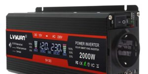 LVYUAN Inversor 12V a 220V 230V 2000W