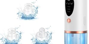 Limpiador de Poros, Lrbsule Eléctrico Succionador de Puntos Negros Con 6 Cabezales y 3 Modos para Quitar Puntos Negros Espinillas Aceites, Blackhead Remover