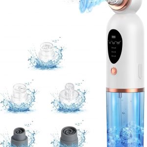 Limpiador de Poros, Lrbsule Eléctrico Succionador de Puntos Negros Con 6 Cabezales y 3 Modos para Quitar Puntos Negros Espinillas Aceites, Blackhead Remover