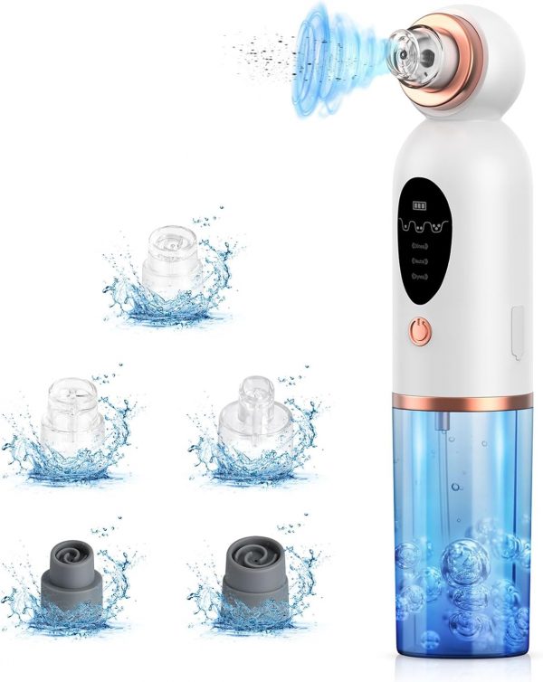 Limpiador de Poros, Lrbsule Eléctrico Succionador de Puntos Negros Con 6 Cabezales y 3 Modos para Quitar Puntos Negros Espinillas Aceites, Blackhead Remover