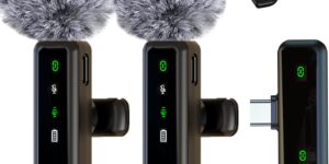 XIXIXIAXIA Mini Micrófono Inalámbrico Solapa para iPhone/Tel