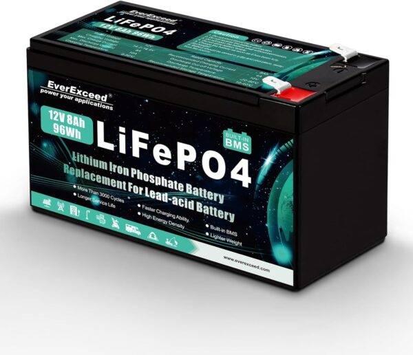 EverExceed 12V 8Ah Batería Recargable