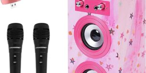 Máquina de Karaoke Portátil DYNASONIC. Altavoz Karaoke con 2