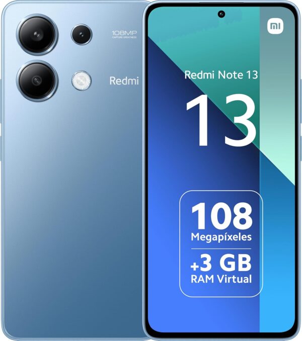 Xiaomi Redmi Note 13 4G - Smartphone de 6+128 GB, Pantalla d...