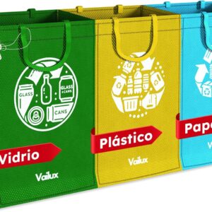 Vailux Cubos Reciclaje 3 Piezas Vailux Cubos Reciclaje 3 Piezas